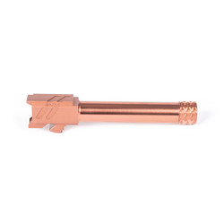 ZEV Pro Match Barrel For Glock 19, Gen1-5, 1/2x28 Threading, Bronze - Pointing Right